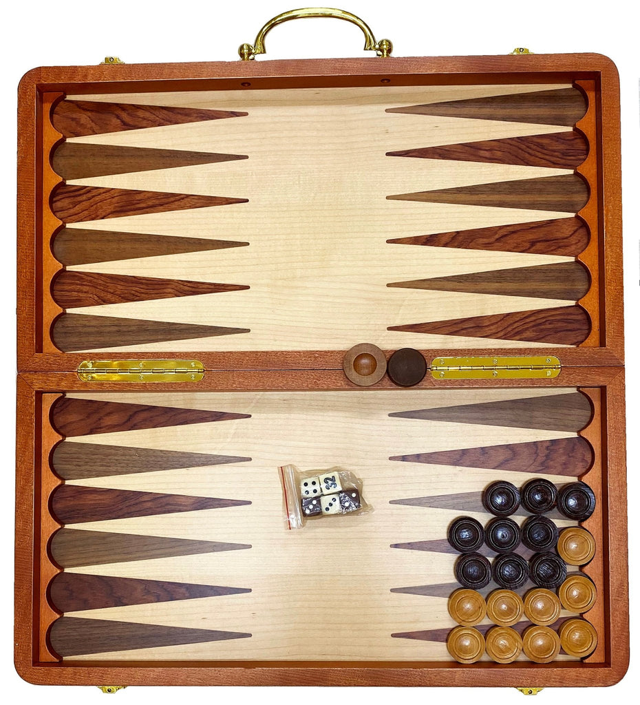 Backgammon & Chess Set - Wooden - 19" * 20" -Fancy, Eye-Catching ( Takhteh Nard-Shatranj ) - Games & Gifts - Kalamala - Kalamala