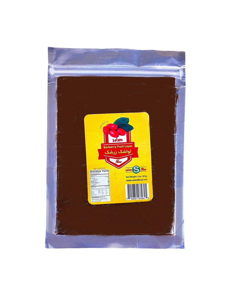 Barberry Fruit Leather Salam - Dried ( Lavashak Zereshk ) - Fruit Leather - Kalamala - Salam