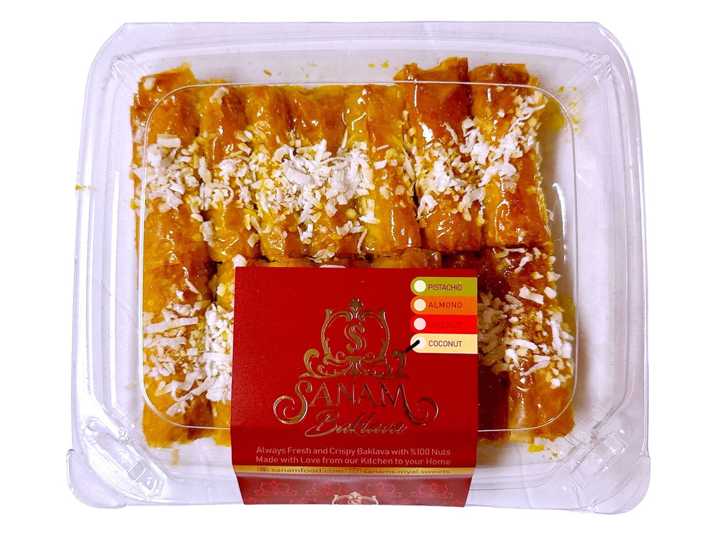 Coconut Baklava Sanam (Baghlava) - Kalamala - Sanam Baklava