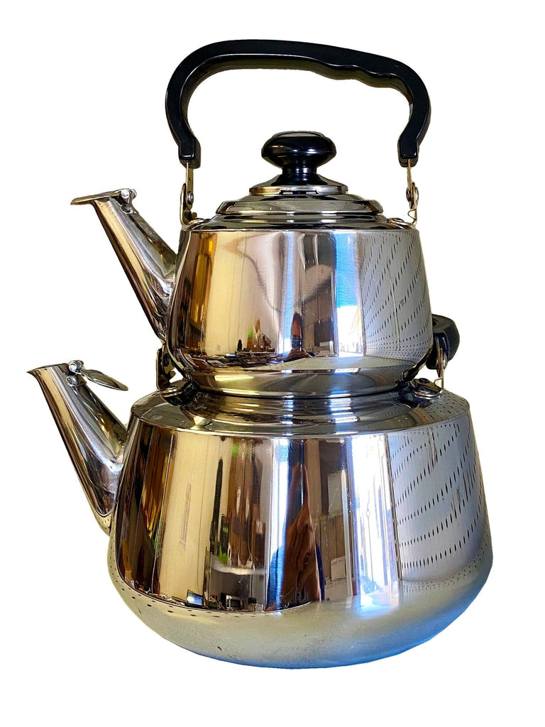 Double Kettle with Strainer - Stainless Steel - Kitchenware ( Ketri ) - Kettles - Kalamala - Kalamala