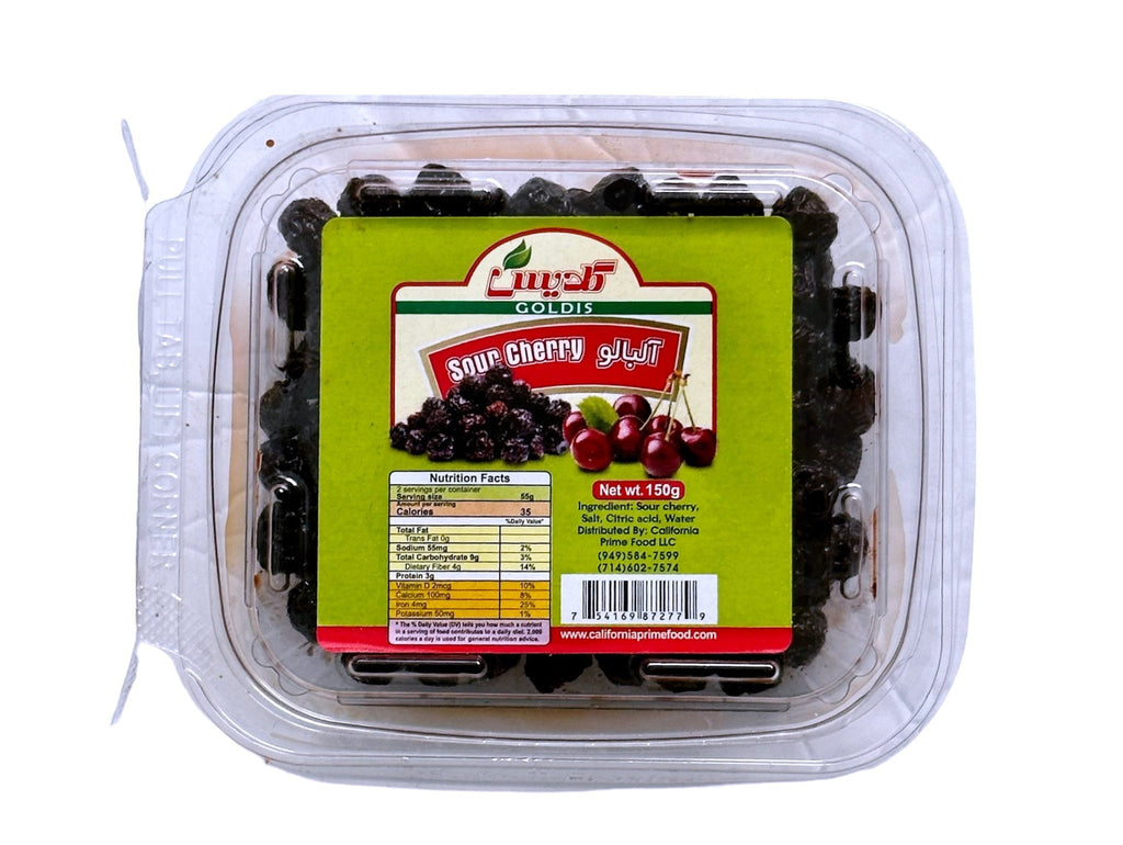 Dried Sour Cherries Goldis (5 Oz) (Albalucheh)(Albaloo Khoshkeh) - Kalamala - Goldis