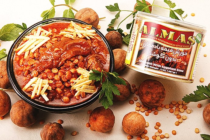 Gheimeh With Eggplant Stew - Canned - No Meat ( Gheymeh ) - Prepared Stews - Kalamala - Almas