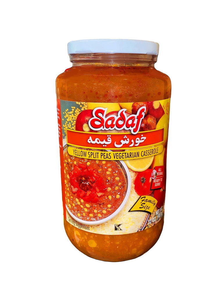 Gheimeh Yellow Split Pea Casserole Stew - Jar - 32 Oz -Large, Original ( Khoresh Gheimeh ) - Prepared Stews - Kalamala - Sadaf