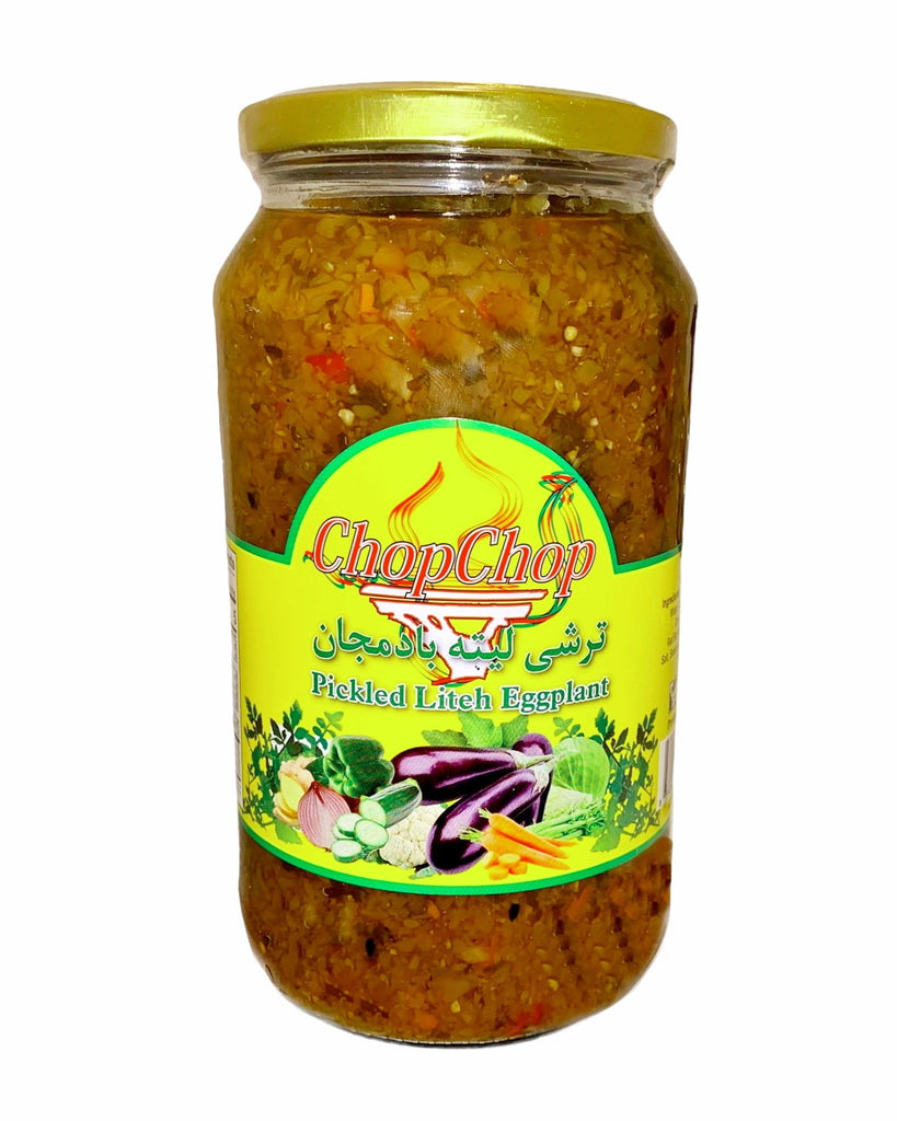 Liteh Eggplant Pickle - Pickled - 32 Oz ( Torshi Leeteh-Turshi ) - Relish - Kalamala - Chop Chop