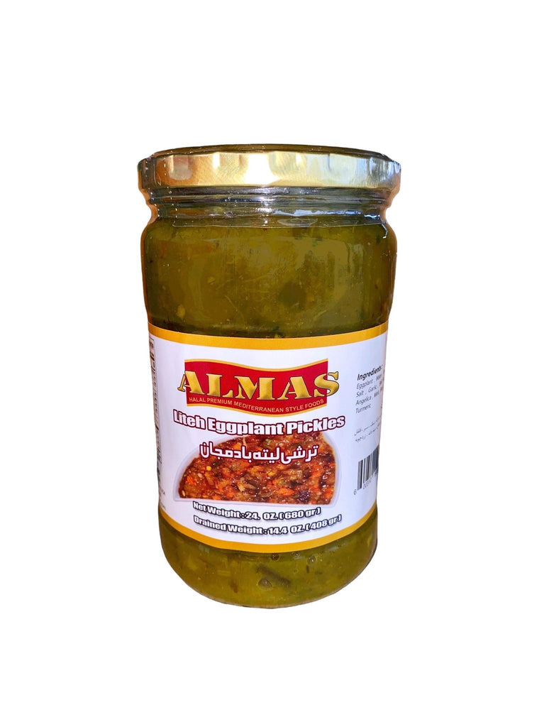 Litteh Eggplants Pickle - Fine Chopped Mixed Vegetable - Pickled ( Torshi Liteh Bademjan ) - Relish - Kalamala - Almas