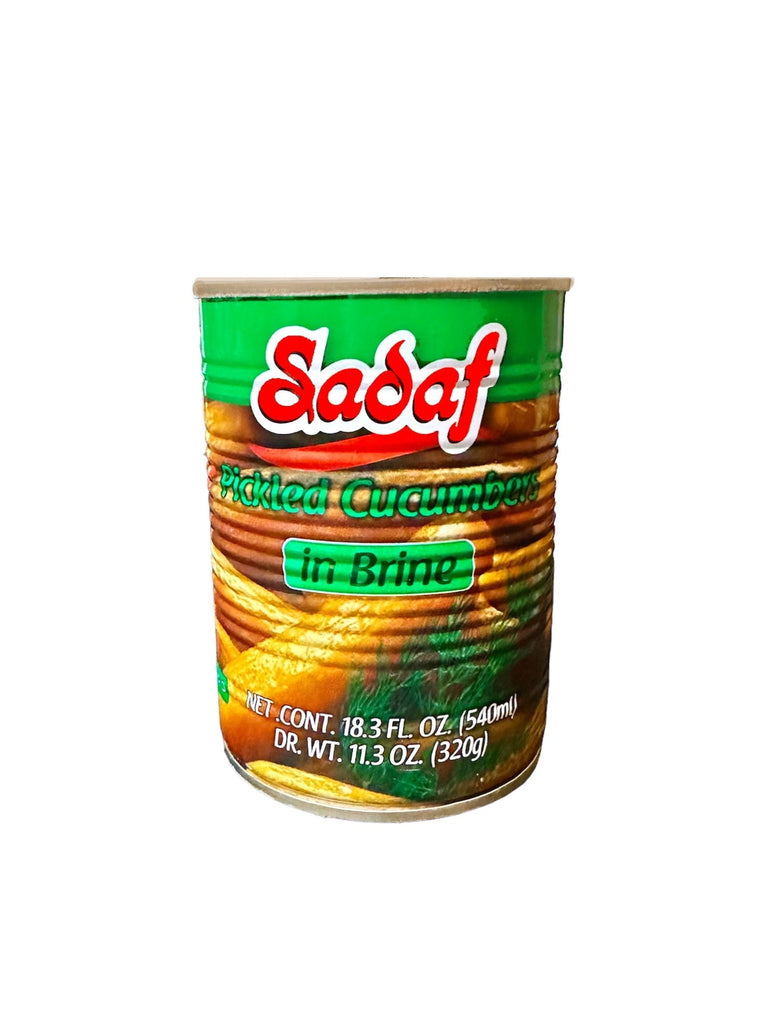 Pickled Cucumbers In Brine Sadaf (Size Large 7-9) (Khiar shoor)(Easy Open) - Kalamala - Sadaf