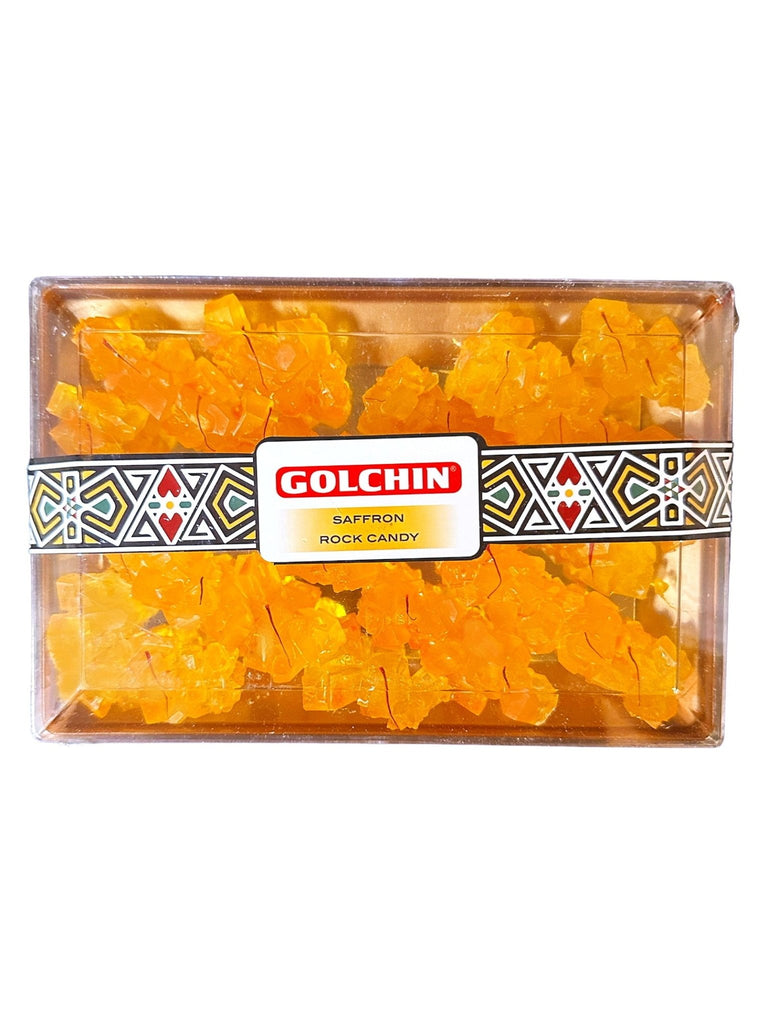 Saffron Rock Candy - No Stick ( Nabat Shakhe-Nabaat ) - Rock Candy - Kalamala - Golchin