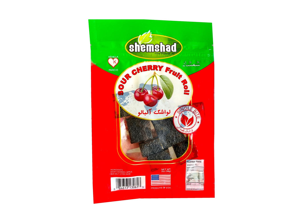 Sour Cherry Fruit Roll ( Lavashak e Albalu ) - Fruit Leather - Kalamala - Shemshad