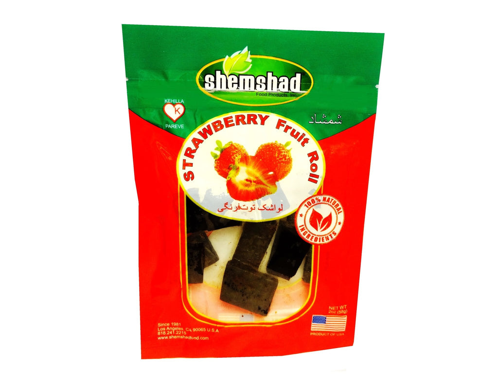 Strawberry Fruit Roll ( Lavashak e Toot Farangi ) - Fruit Leather - Kalamala - Shemshad