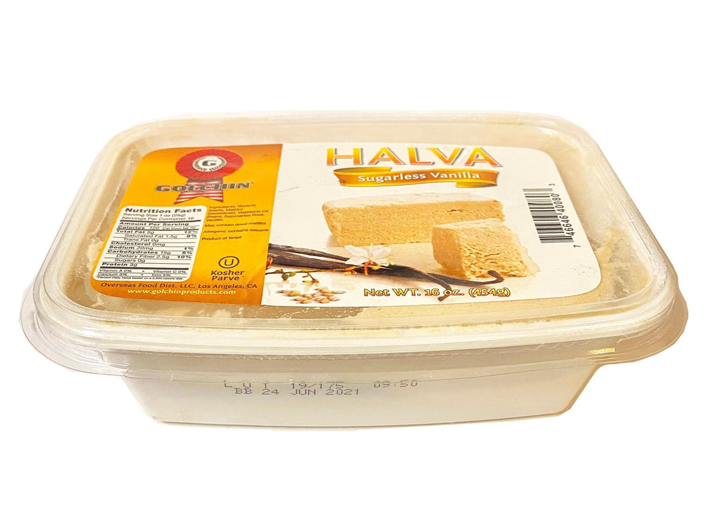 Sugarless Vanilla Halva - Sugarless ( Halvardeh ) - Halva - Kalamala - Golchin