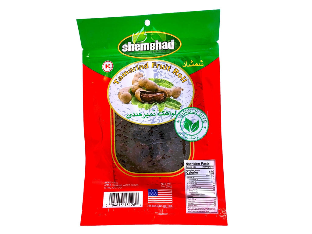 Tamarind Fruit Roll ( Lavashak e Tambr e Hendi ) - Fruit Leather - Kalamala - Shemshad