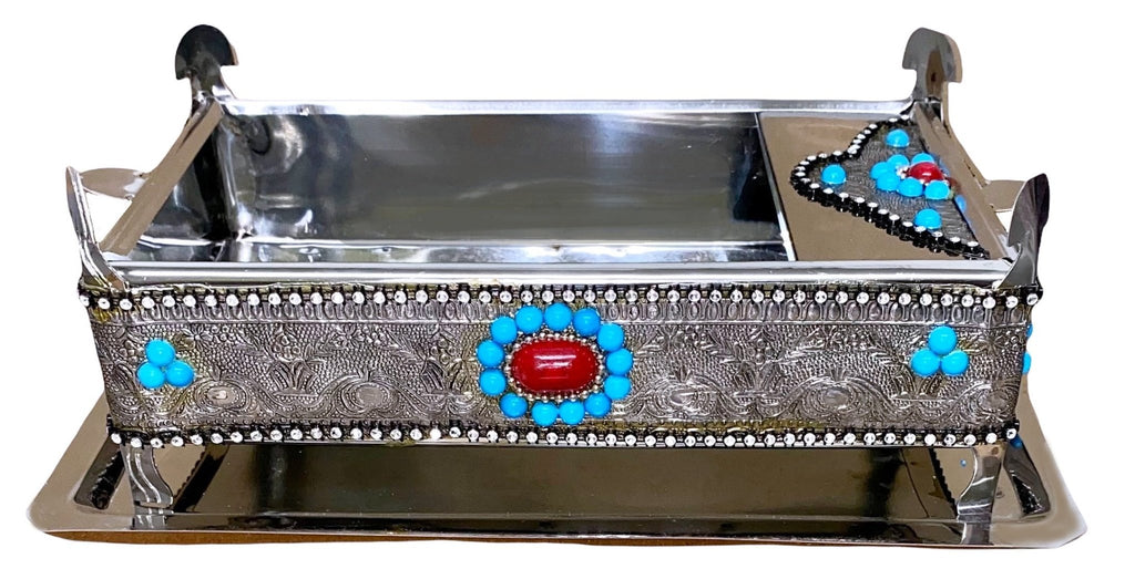 Traditional Wedding Scent Burner With Tray and Tong - Wedding, Traditional, Persian ( Esfandooneh ) - Spiritual & Ceremonial - Kalamala - Kalamala